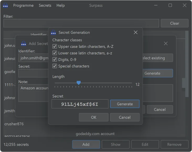 The random secret generator